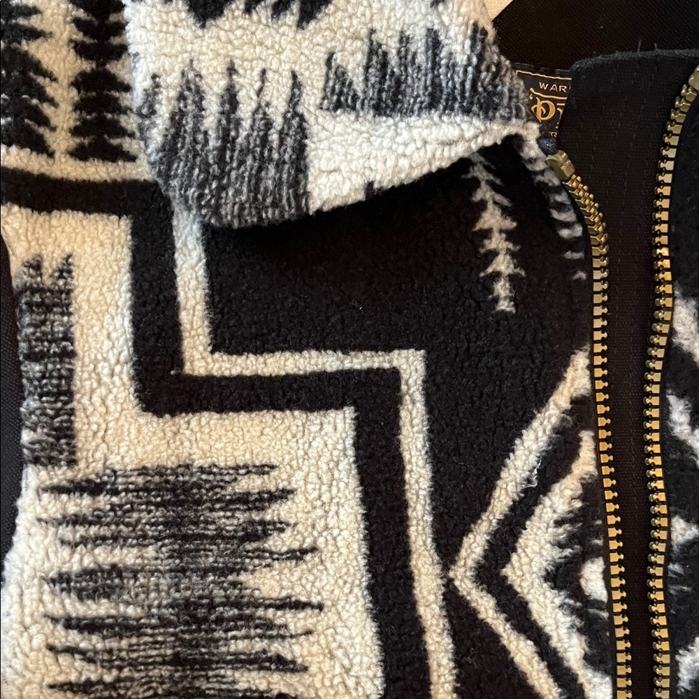 Pendleton Black and White Patterned Jacket - image 3